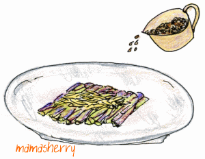 健康レシピの野菜レシピ、鶏肉レシピ：蒸しなすと蒸し鶏のサラダ