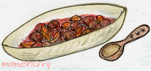 健康レシピの肉･野菜レシピ：ミートボールと人参のトマト煮