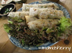 健康レシピの夕食：ベトナム風揚げ春巻き、