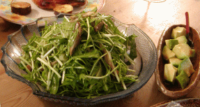 健康レシピ：水菜のサラダ