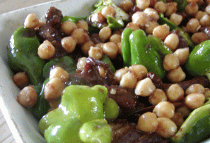 健康レシピ：豚スペアリブのグリルとひよこ豆