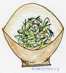 健康レシピの野菜レシピ：かぶと水菜のサラダ